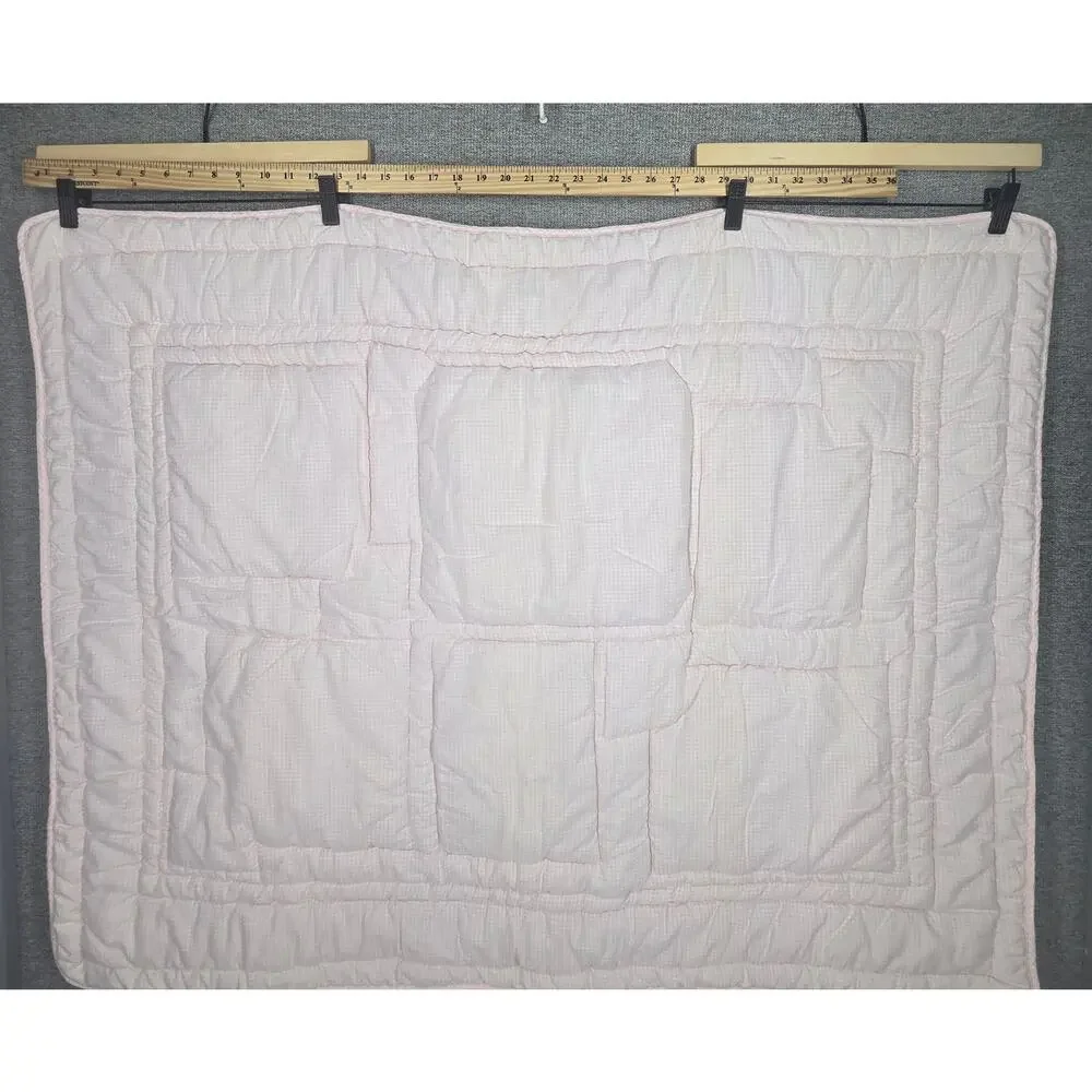 KIDSLINE VINTAGE PASTEL BALLERINA NURSERY QUILT 42X33 PRINCESS BALLET PATCHWORK
